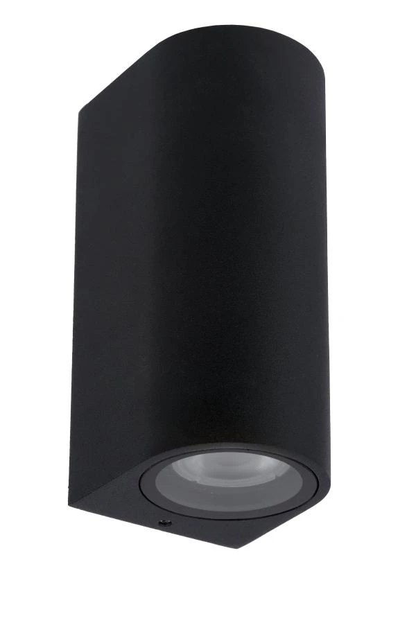 Lucide ZARO - Wall spotlight / Wall light Indoor/Outdoor - 2xGU10 - IP44 - Black - turned off